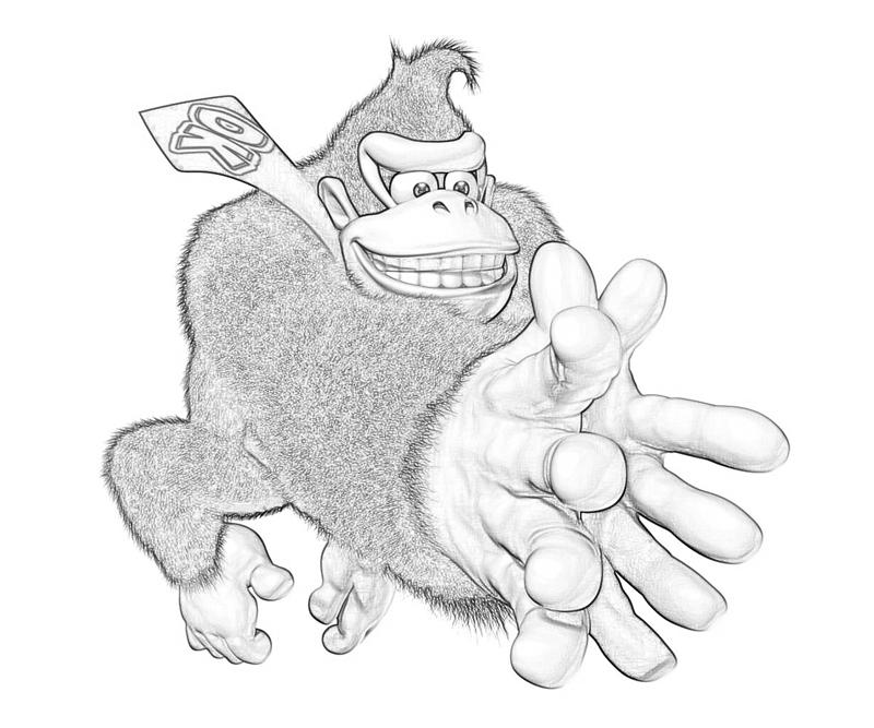 Dibujo para colorear: Donkey Kong (Videojuegos) #112239 - Dibujos para Colorear e Imprimir Gratis