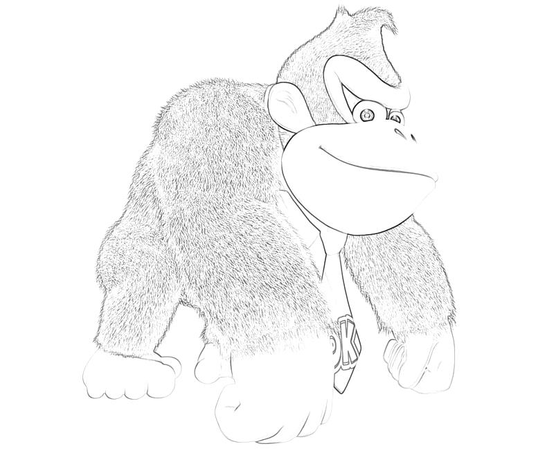 Dibujo para colorear: Donkey Kong (Videojuegos) #112241 - Dibujos para Colorear e Imprimir Gratis