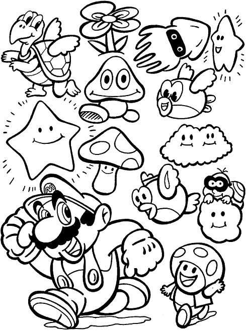Dibujo para colorear: Mario Bros (Videojuegos) #112467 - Dibujos para Colorear e Imprimir Gratis