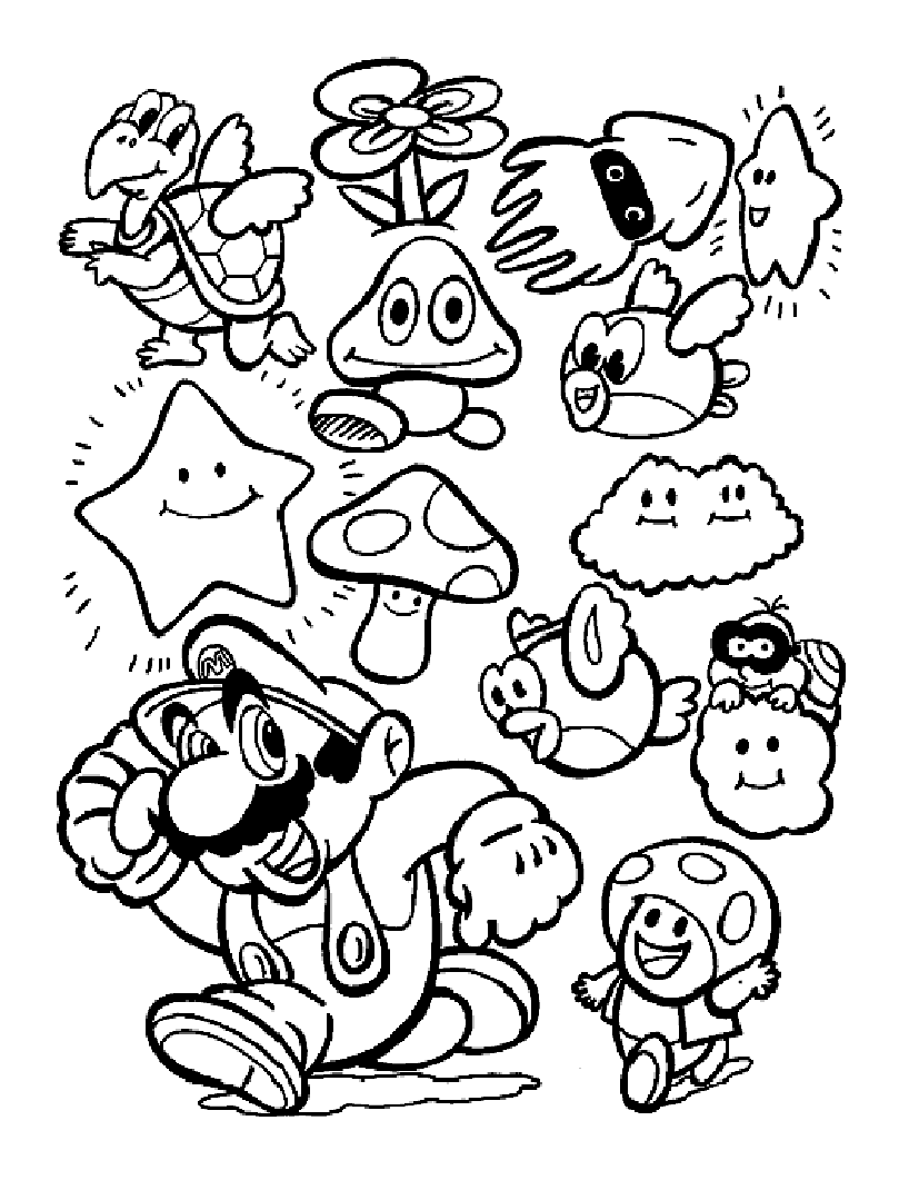 Dibujo para colorear: Mario Bros (Videojuegos) #112547 - Dibujos para Colorear e Imprimir Gratis