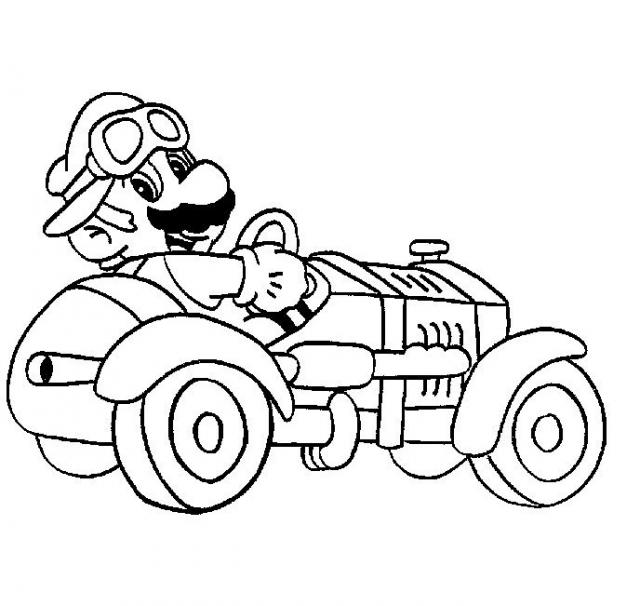 Dibujo para colorear: Mario Kart (Videojuegos) #154424 - Dibujos para Colorear e Imprimir Gratis