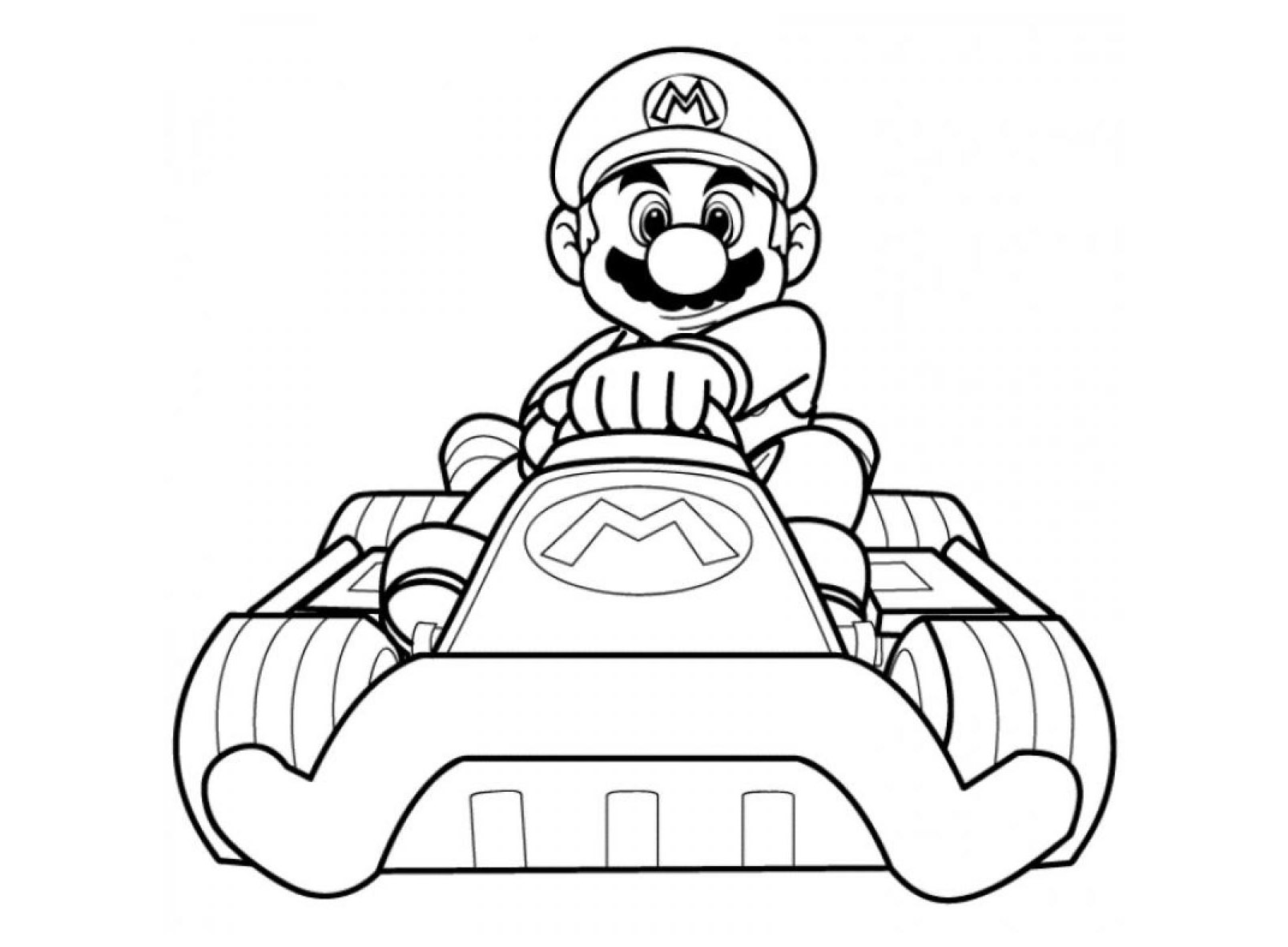 Dibujo para colorear: Mario Kart (Videojuegos) #154425 - Dibujos para Colorear e Imprimir Gratis