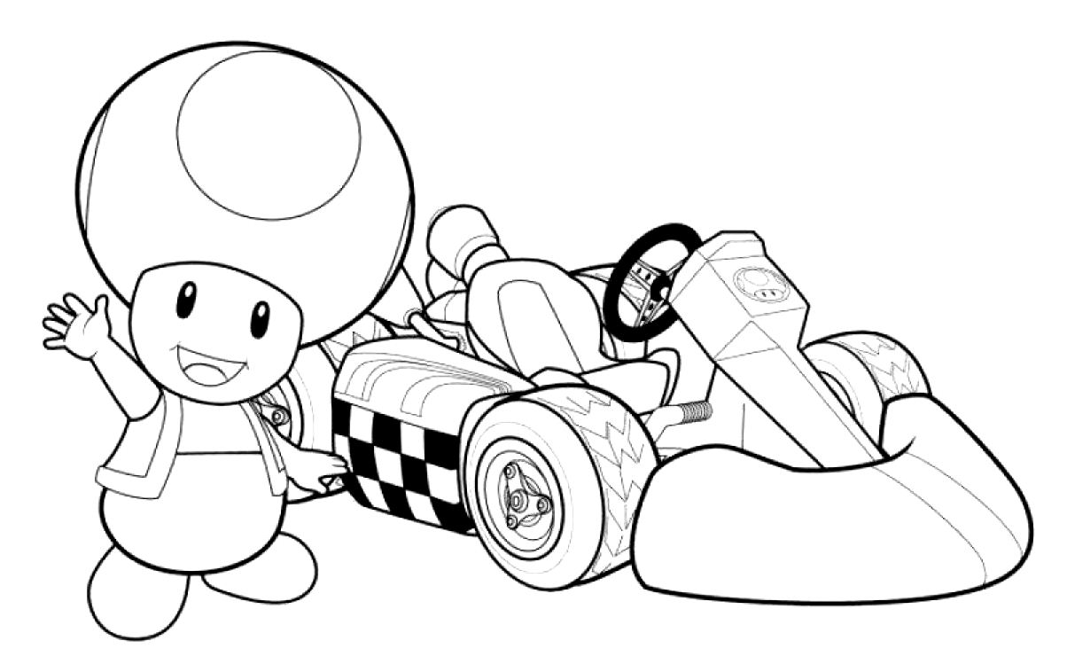 Dibujo para colorear: Mario Kart (Videojuegos) #154426 - Dibujos para Colorear e Imprimir Gratis