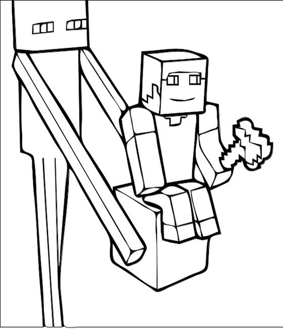 Dibujo para colorear: Minecraft (Videojuegos) #113825 - Dibujos para Colorear e Imprimir Gratis