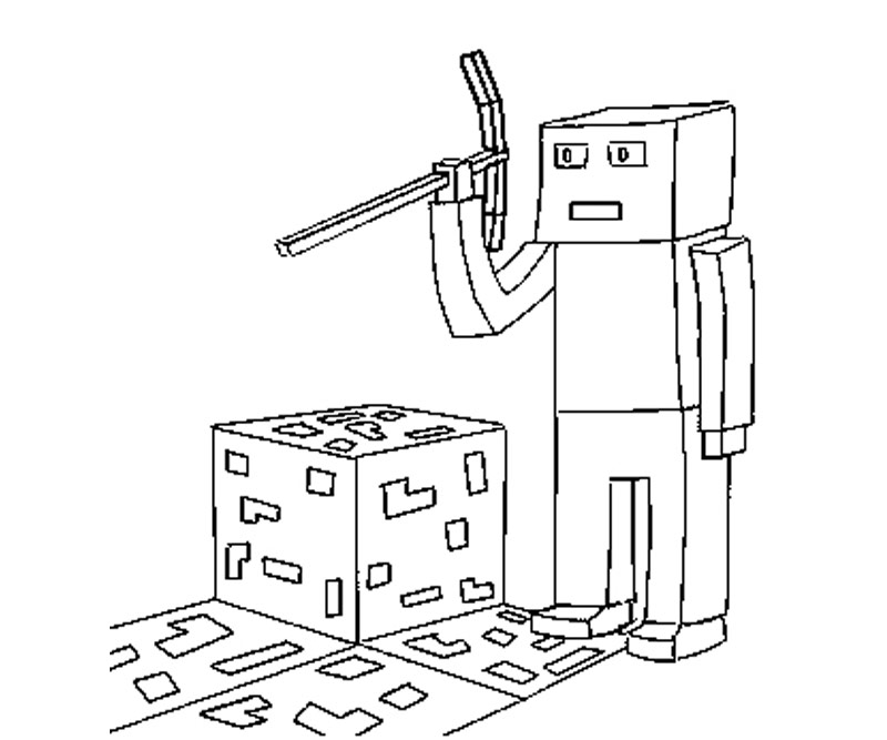 Dibujo para colorear: Minecraft (Videojuegos) #113834 - Dibujos para Colorear e Imprimir Gratis