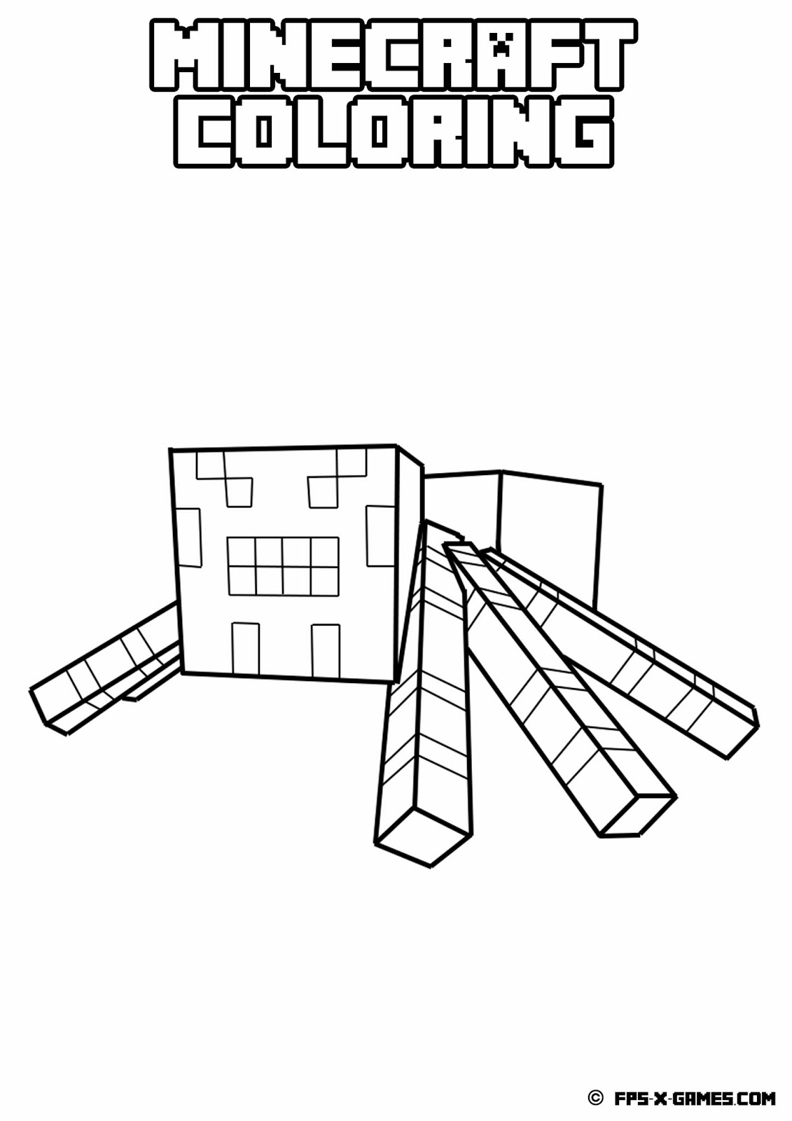 Dibujo para colorear: Minecraft (Videojuegos) #113846 - Dibujos para Colorear e Imprimir Gratis