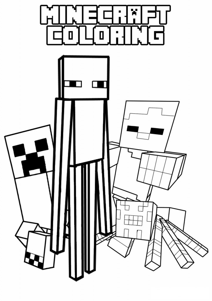Dibujo para colorear: Minecraft (Videojuegos) #113851 - Dibujos para Colorear e Imprimir Gratis