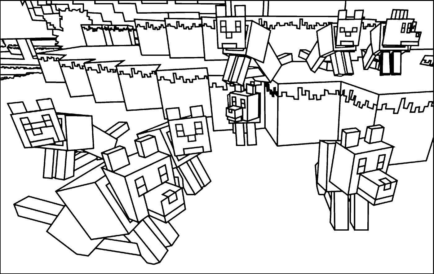 Dibujo para colorear: Minecraft (Videojuegos) #114089 - Dibujos para Colorear e Imprimir Gratis