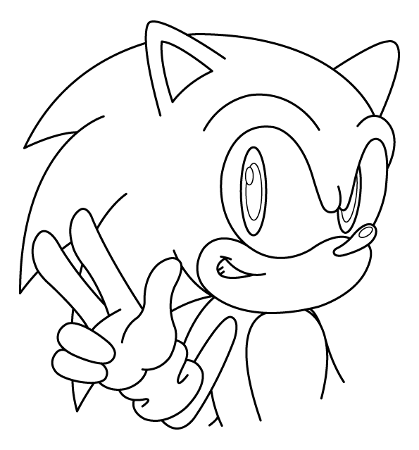 Dibujo para colorear: Sonic (Videojuegos) #153830 - Dibujos para Colorear e Imprimir Gratis