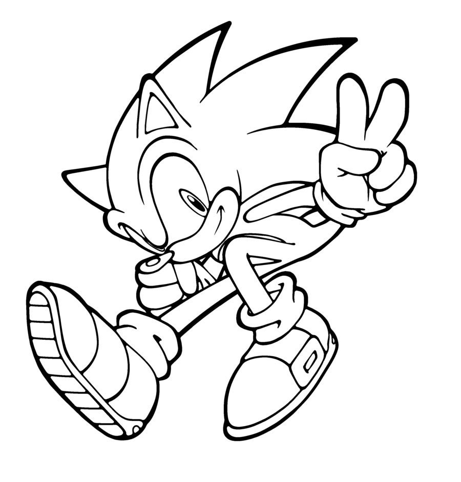 Dibujo para colorear: Sonic (Videojuegos) #153832 - Dibujos para Colorear e Imprimir Gratis