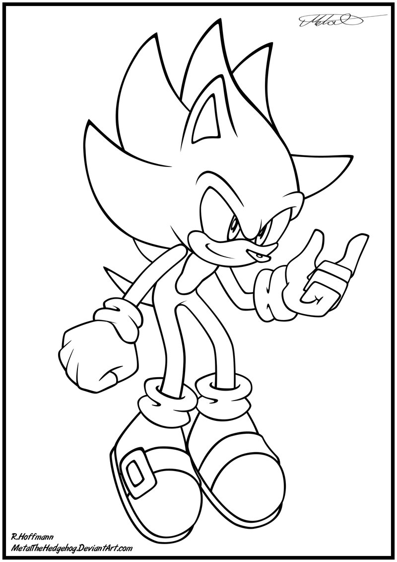 Dibujo para colorear: Sonic (Videojuegos) #153855 - Dibujos para Colorear e Imprimir Gratis