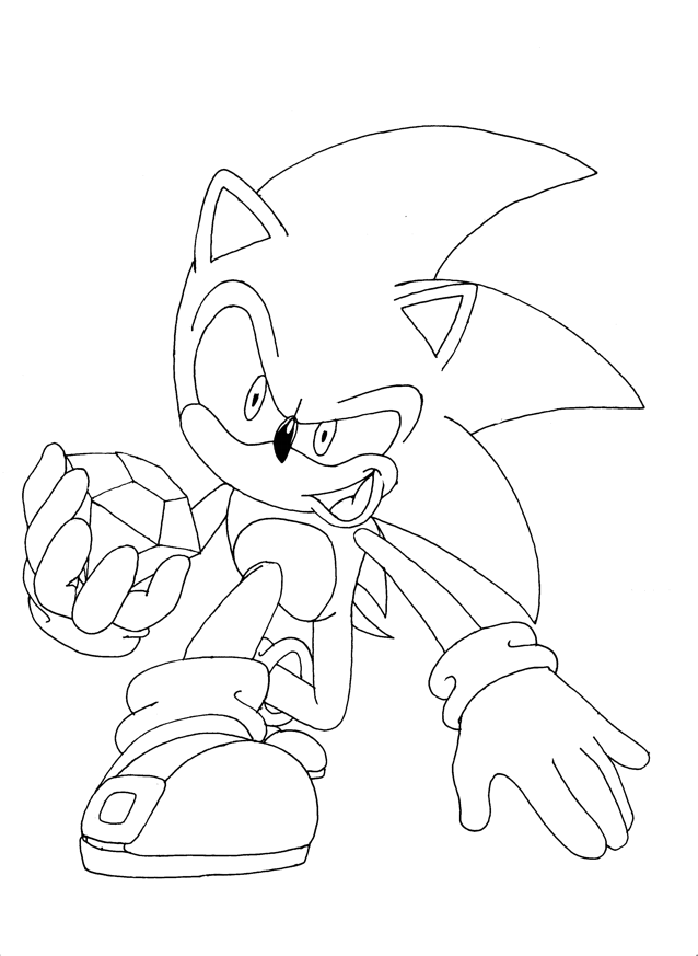 Dibujo para colorear: Sonic (Videojuegos) #153941 - Dibujos para Colorear e Imprimir Gratis