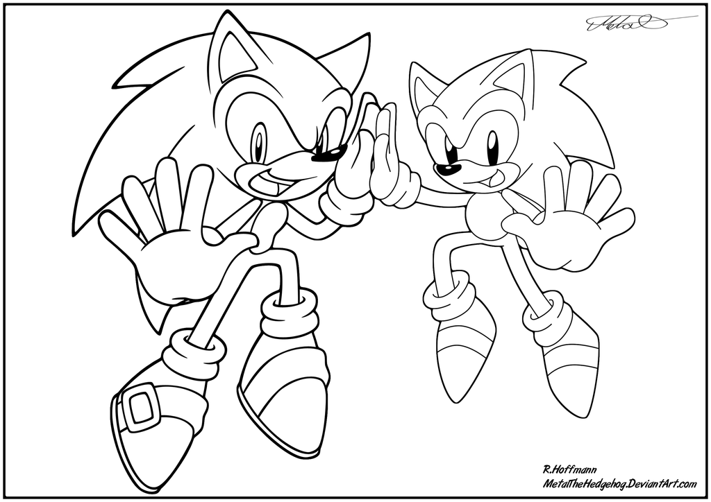 Dibujo para colorear: Sonic (Videojuegos) #154004 - Dibujos para Colorear e Imprimir Gratis