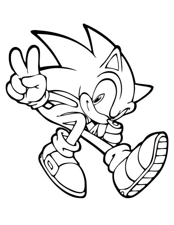Dibujo para colorear: Sonic (Videojuegos) #154023 - Dibujos para Colorear e Imprimir Gratis