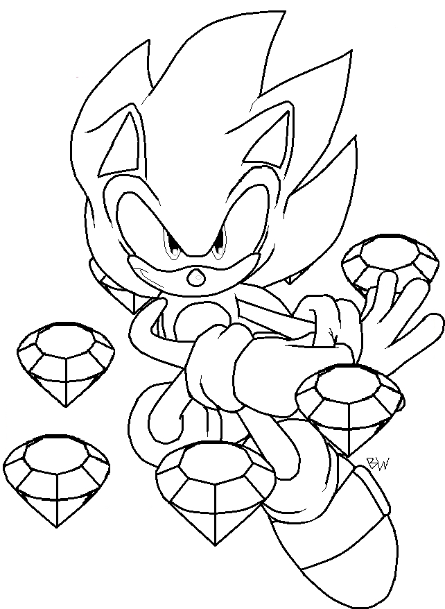 Dibujo para colorear: Sonic (Videojuegos) #154039 - Dibujos para Colorear e Imprimir Gratis