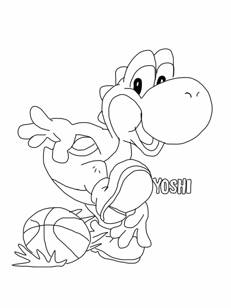 Dibujo para colorear: Yoshi (Videojuegos) #113503 - Dibujos para Colorear e Imprimir Gratis