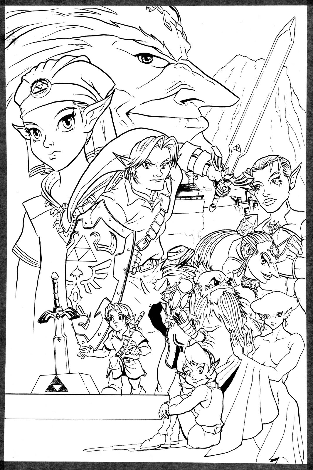 Dibujo para colorear: Zelda (Videojuegos) #113256 - Dibujos para Colorear e Imprimir Gratis