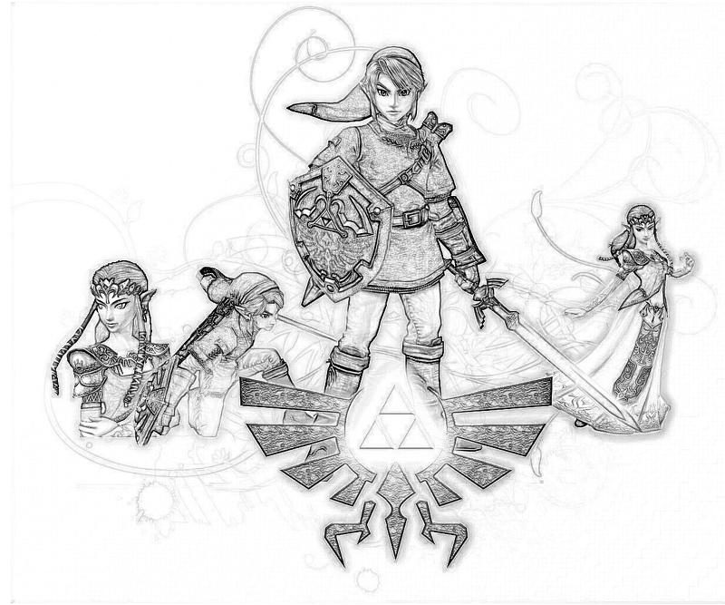 Dibujo para colorear: Zelda (Videojuegos) #113259 - Dibujos para Colorear e Imprimir Gratis