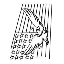 Dibujo para colorear: Águila (Animales) #332 - Dibujos para Colorear e Imprimir Gratis