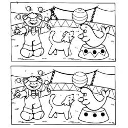 Dibujo para colorear: Animales de circo (Animales) #20839 - Dibujos para Colorear e Imprimir Gratis