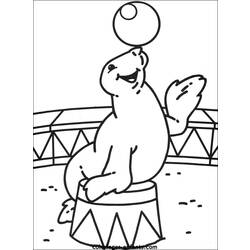 Dibujo para colorear: Animales de circo (Animales) #20879 - Dibujos para Colorear e Imprimir Gratis