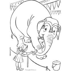 Dibujo para colorear: Animales de circo (Animales) #20910 - Dibujos para Colorear e Imprimir Gratis