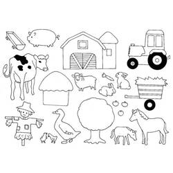 Dibujo para colorear: Animales de granja (Animales) #21388 - Dibujos para Colorear e Imprimir Gratis