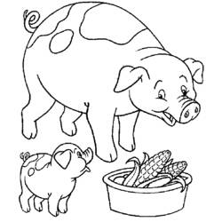 Dibujo para colorear: Animales de granja (Animales) #21413 - Dibujos para Colorear e Imprimir Gratis