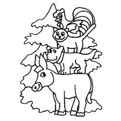 Dibujo para colorear: Animales de granja (Animales) #21426 - Dibujos para Colorear e Imprimir Gratis
