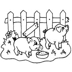 Dibujo para colorear: Animales de granja (Animales) #21518 - Dibujos para Colorear e Imprimir Gratis