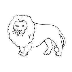 Dibujo para colorear: Animales salvajes / de la selva (Animales) #21111 - Dibujos para Colorear e Imprimir Gratis