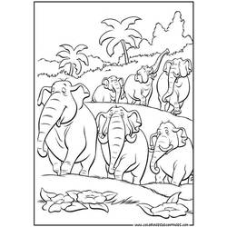 Dibujo para colorear: Animales salvajes / de la selva (Animales) #21123 - Dibujos para Colorear e Imprimir Gratis