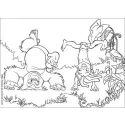 Dibujo para colorear: Animales salvajes / de la selva (Animales) #21243 - Dibujos para Colorear e Imprimir Gratis