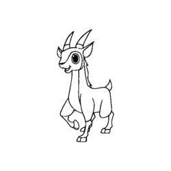 Dibujo para colorear: Antílope (Animales) #22624 - Dibujos para Colorear e Imprimir Gratis