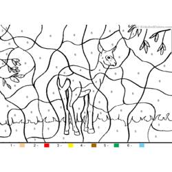 Dibujo para colorear: Antílope (Animales) #22625 - Dibujos para Colorear e Imprimir Gratis