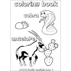Dibujo para colorear: Antílope (Animales) #22643 - Dibujos para Colorear e Imprimir Gratis