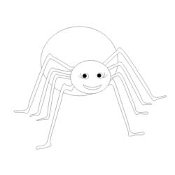 Dibujo para colorear: Araña (Animales) #581 - Dibujos para Colorear e Imprimir Gratis