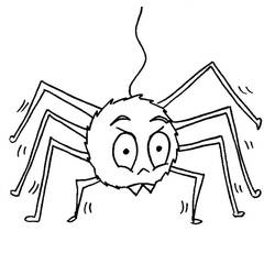 Dibujo para colorear: Araña (Animales) #585 - Dibujos para Colorear e Imprimir Gratis
