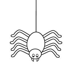 Dibujo para colorear: Araña (Animales) #593 - Dibujos para Colorear e Imprimir Gratis