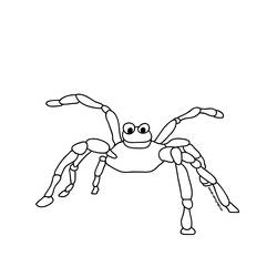 Dibujo para colorear: Araña (Animales) #611 - Dibujos para Colorear e Imprimir Gratis