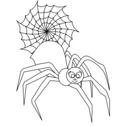 Dibujo para colorear: Araña (Animales) #630 - Dibujos para Colorear e Imprimir Gratis