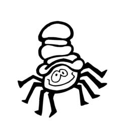 Dibujo para colorear: Araña (Animales) #634 - Dibujos para Colorear e Imprimir Gratis