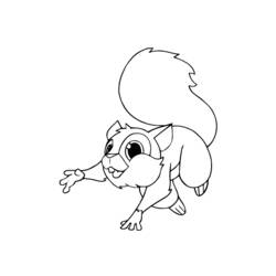 Dibujo para colorear: Ardilla (Animales) #6167 - Dibujos para Colorear e Imprimir Gratis