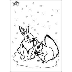 Dibujo para colorear: Ardilla (Animales) #6266 - Dibujos para Colorear e Imprimir Gratis