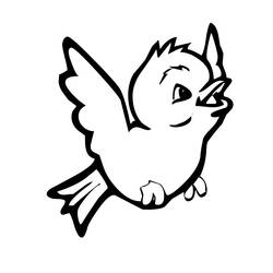 Dibujo para colorear: Aves (Animales) #11839 - Dibujos para Colorear e Imprimir Gratis