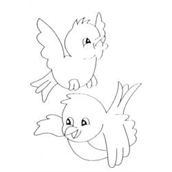 Dibujo para colorear: Aves (Animales) #11879 - Dibujos para Colorear e Imprimir Gratis