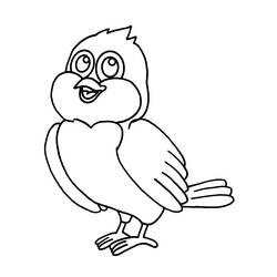 Dibujo para colorear: Aves (Animales) #12069 - Dibujos para Colorear e Imprimir Gratis