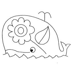 Dibujo para colorear: Ballena (Animales) #877 - Dibujos para Colorear e Imprimir Gratis