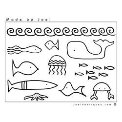 Dibujo para colorear: Ballena (Animales) #926 - Dibujos para Colorear e Imprimir Gratis