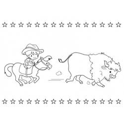 Dibujo para colorear: Bisonte (Animales) #1220 - Dibujos para Colorear e Imprimir Gratis